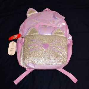 Cat & Jack Purple Glitter Cat Backpack